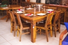 Conjunto de mesa com 8 cadeiras - 800x400x1500
